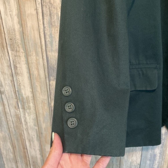 Herman Geist Hunter Green single button long blazer/Jacket | Size 14P | vintage - Picture 5 of 10